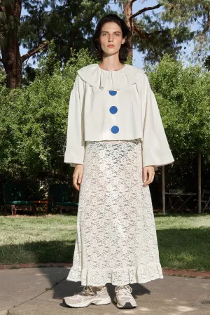 Clown Crop Jacket Thick Linen