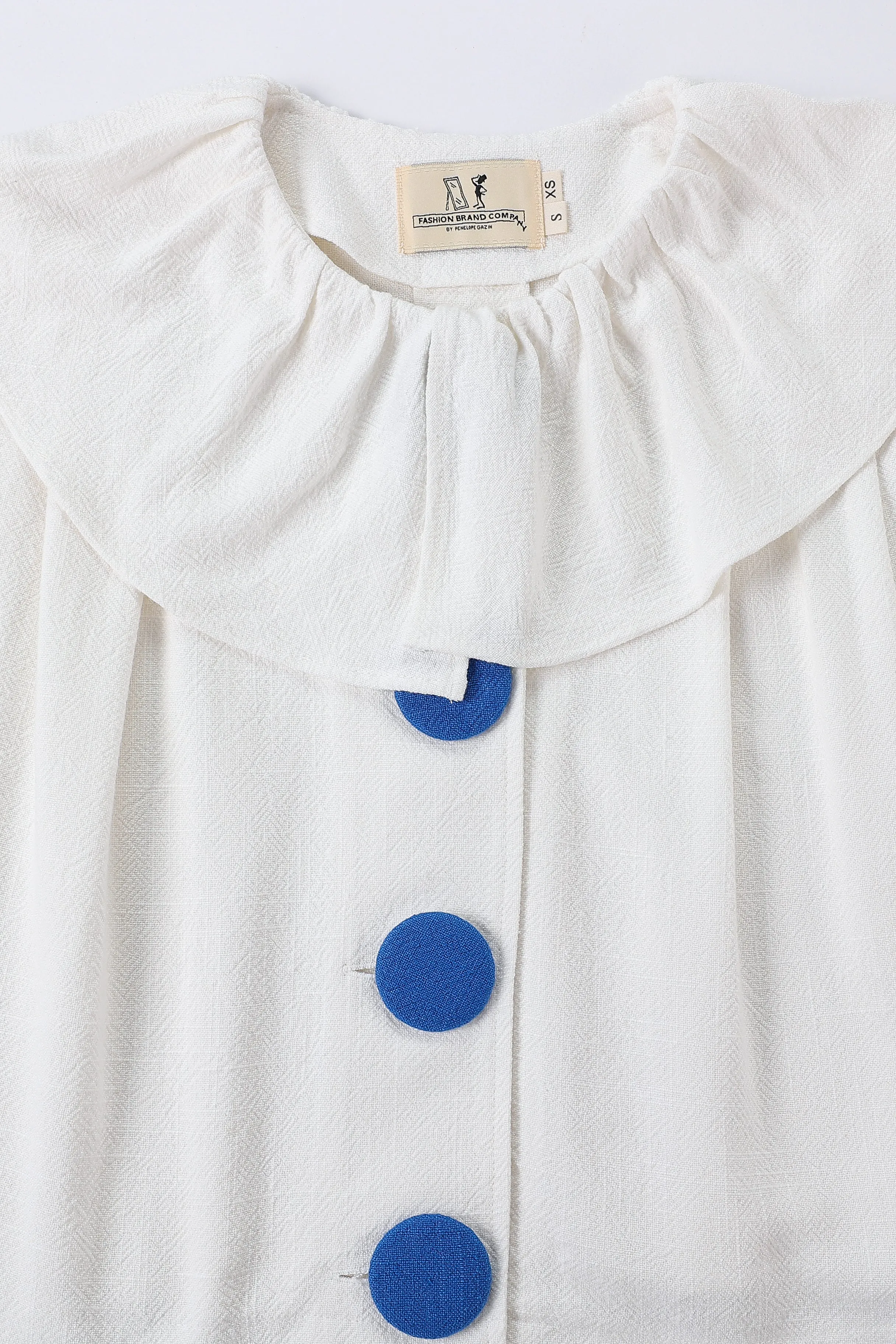 Clown Crop Jacket Thick Linen