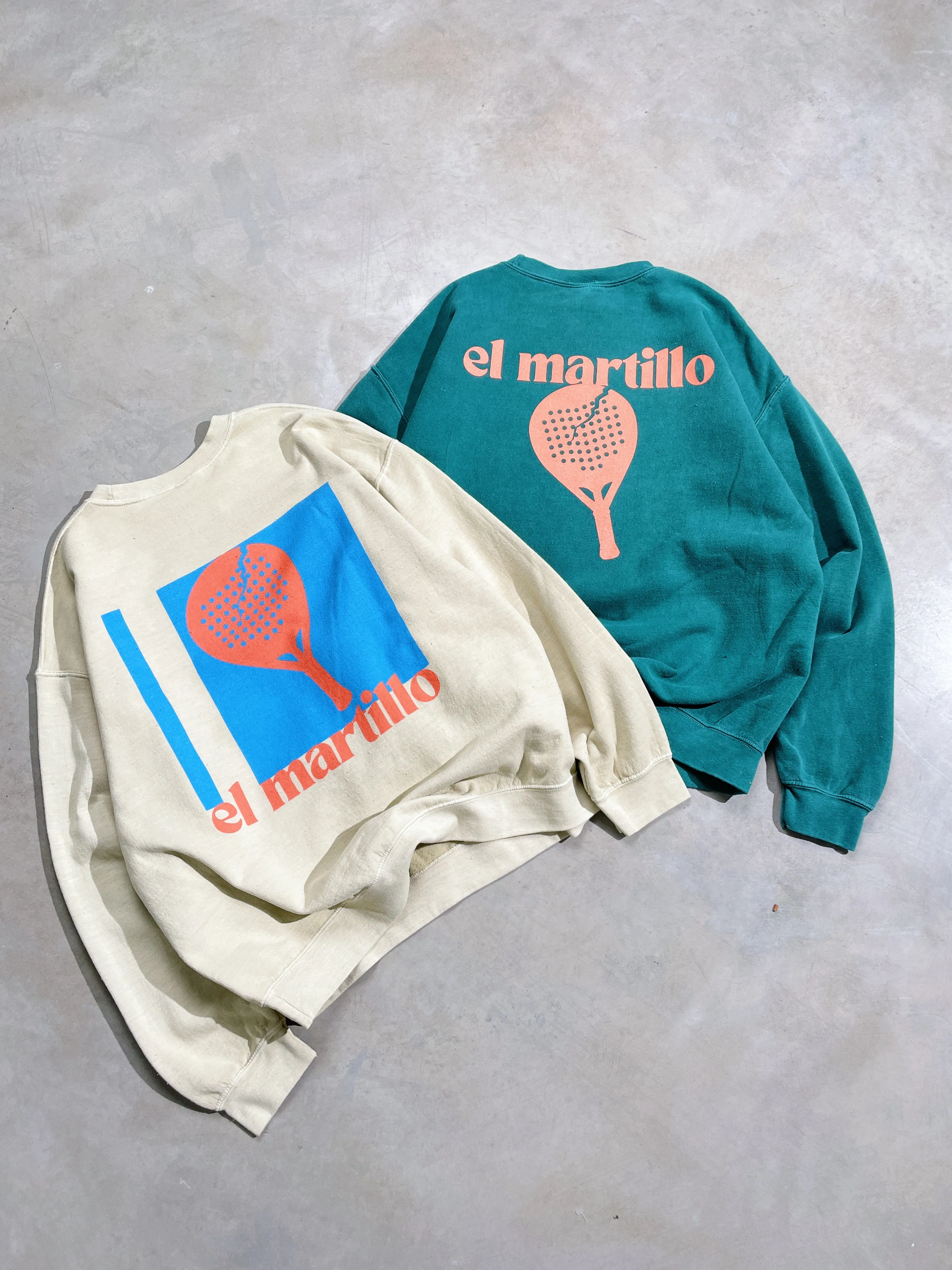 Club de Padel 'El Martillo 2.0' Vintage Washed Sweater - Cream