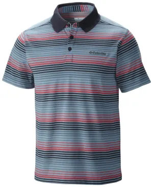Columbia Men Blue Sweat Threat II Polo T-Shirt