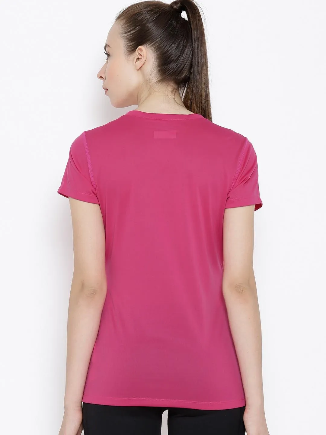 Columbia Women Red Tech Trekshort Sleeve T-Shirt
