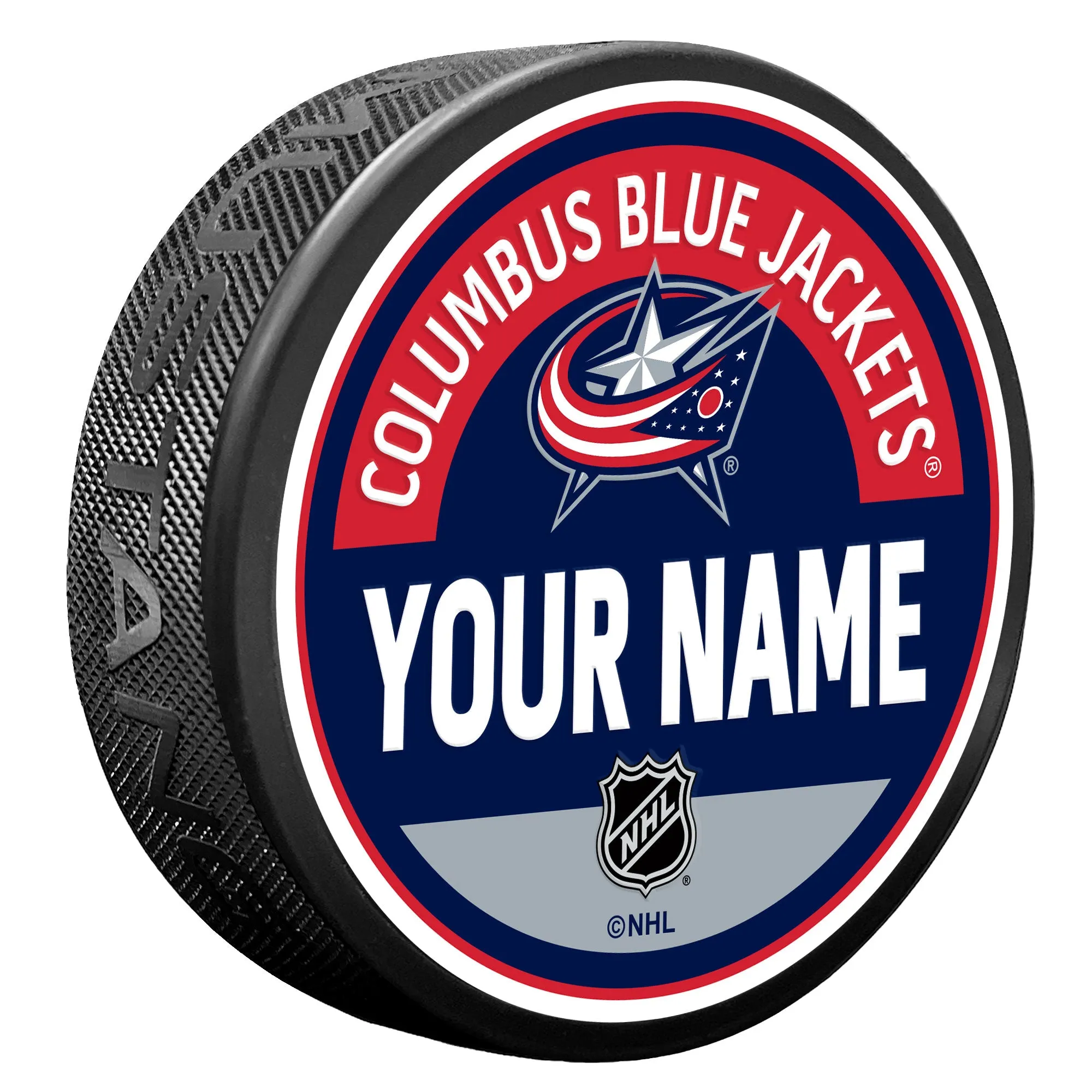 Columbus Blue Jackets Personalized Puck