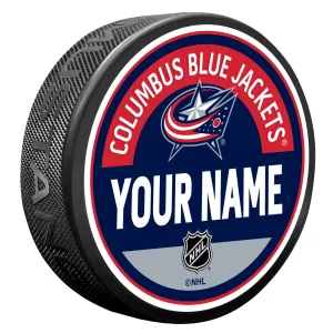 Columbus Blue Jackets Personalized Puck