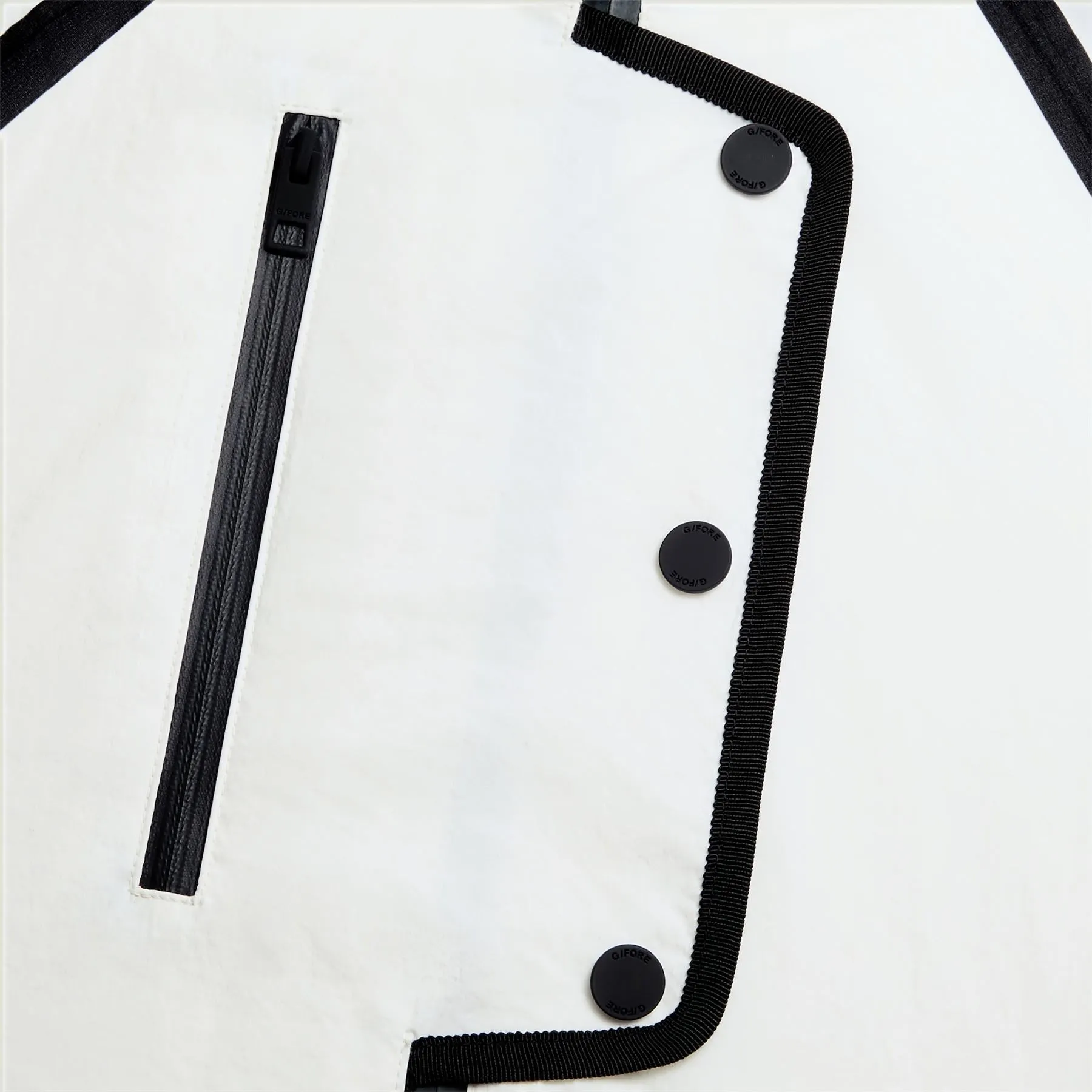Contrast Stretch Cropped OPS Windbreaker Snow