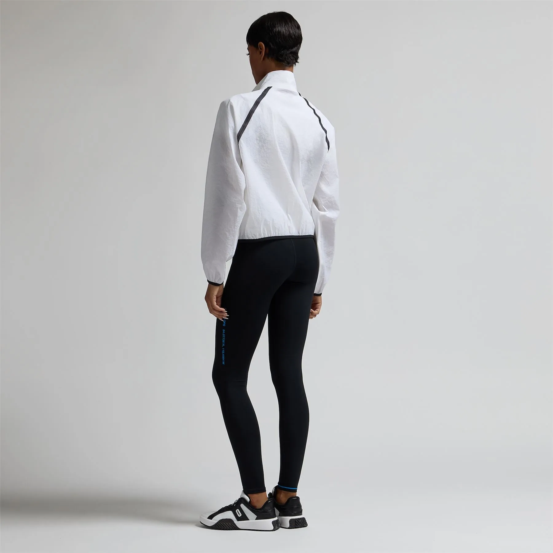 Contrast Stretch Cropped OPS Windbreaker Snow