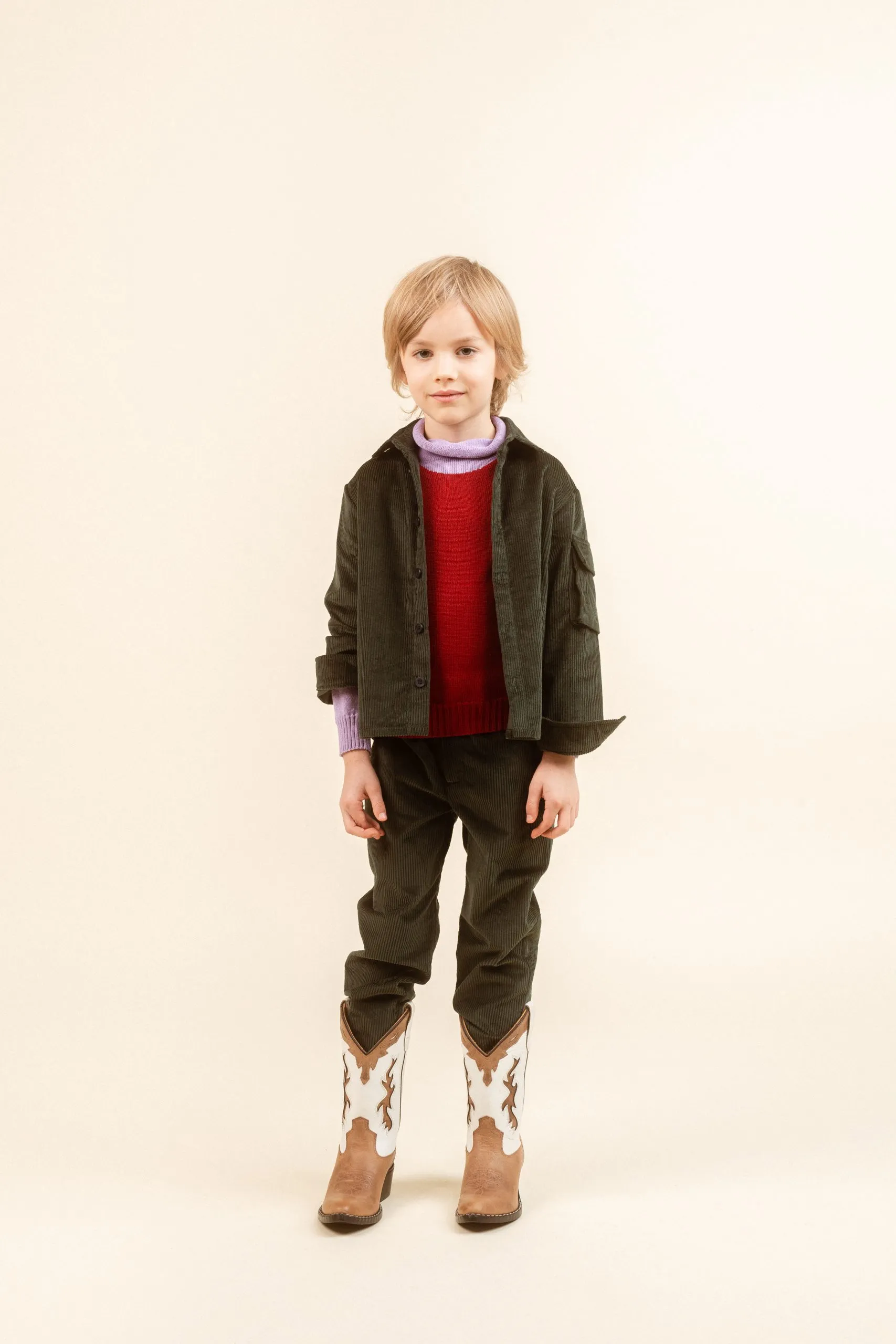 Corduroy Shirt Mont Blanc Green