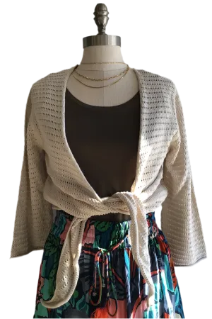Cotton Wrap Top- Natural