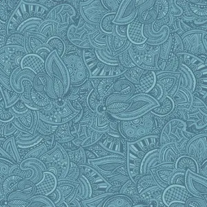 Country Fresh Legacy Pond Aqua Teal Blue Fabric 1160-T
