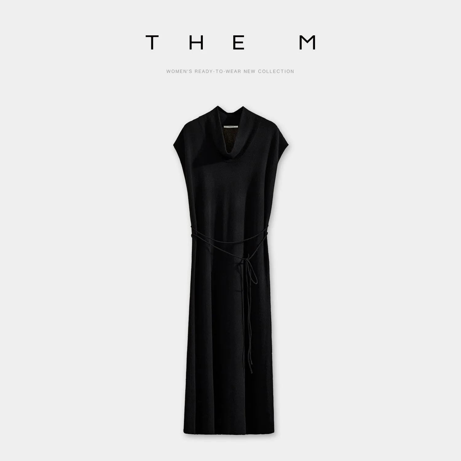 Cowl Neck Layered Dress