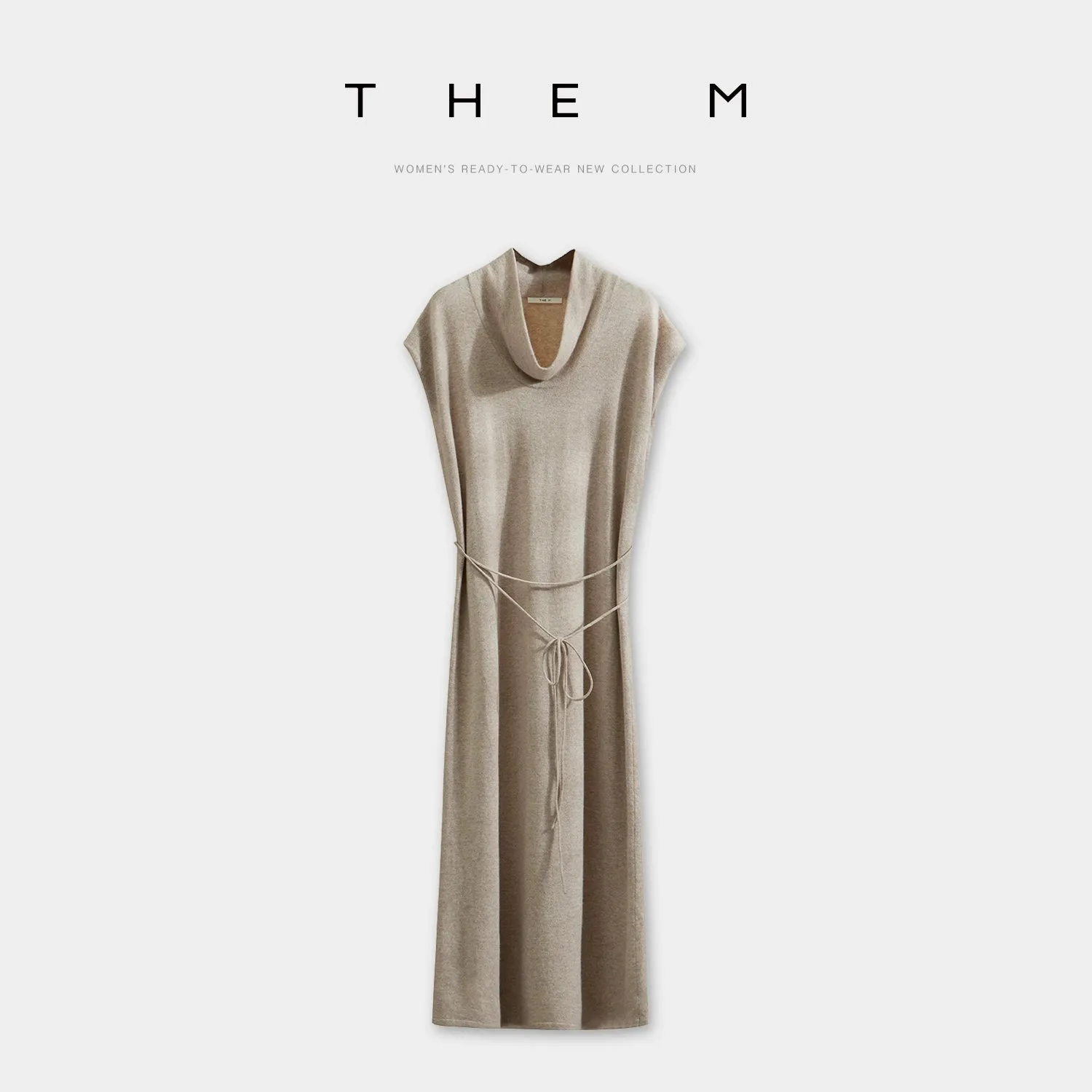 Cowl Neck Layered Dress
