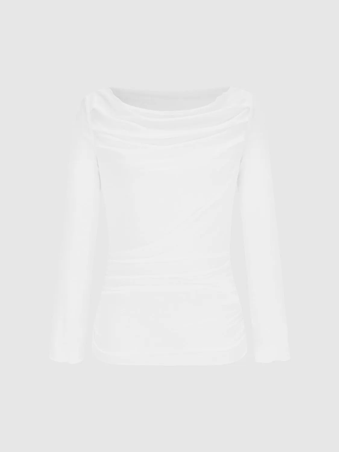 Cowl Neck Skinny T-Shirts