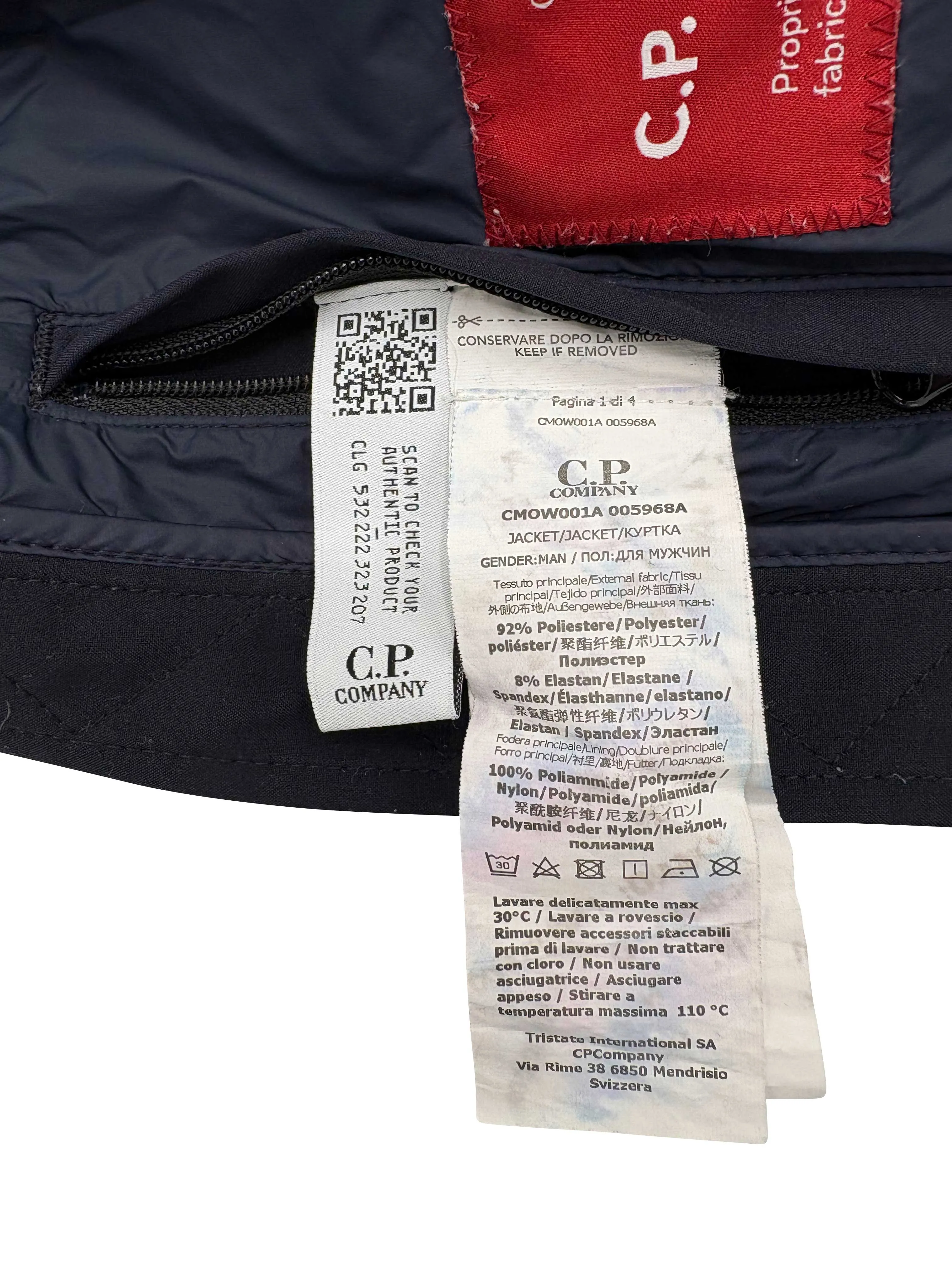 C.P. Company Soft Shell Jacket - Navy