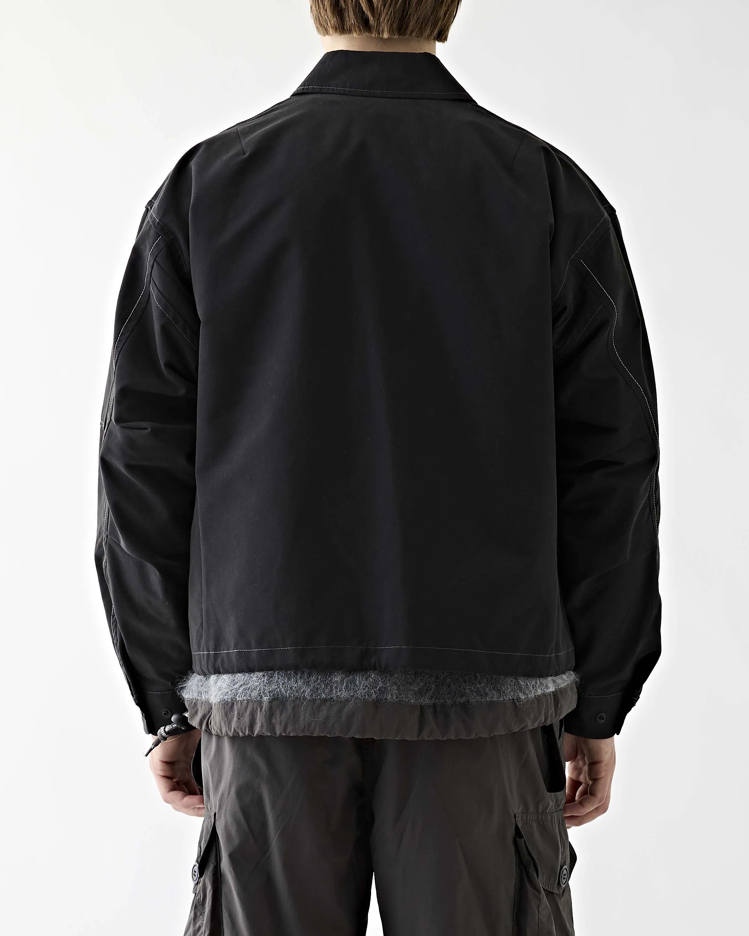 C/PE Twill Field Jacket Black