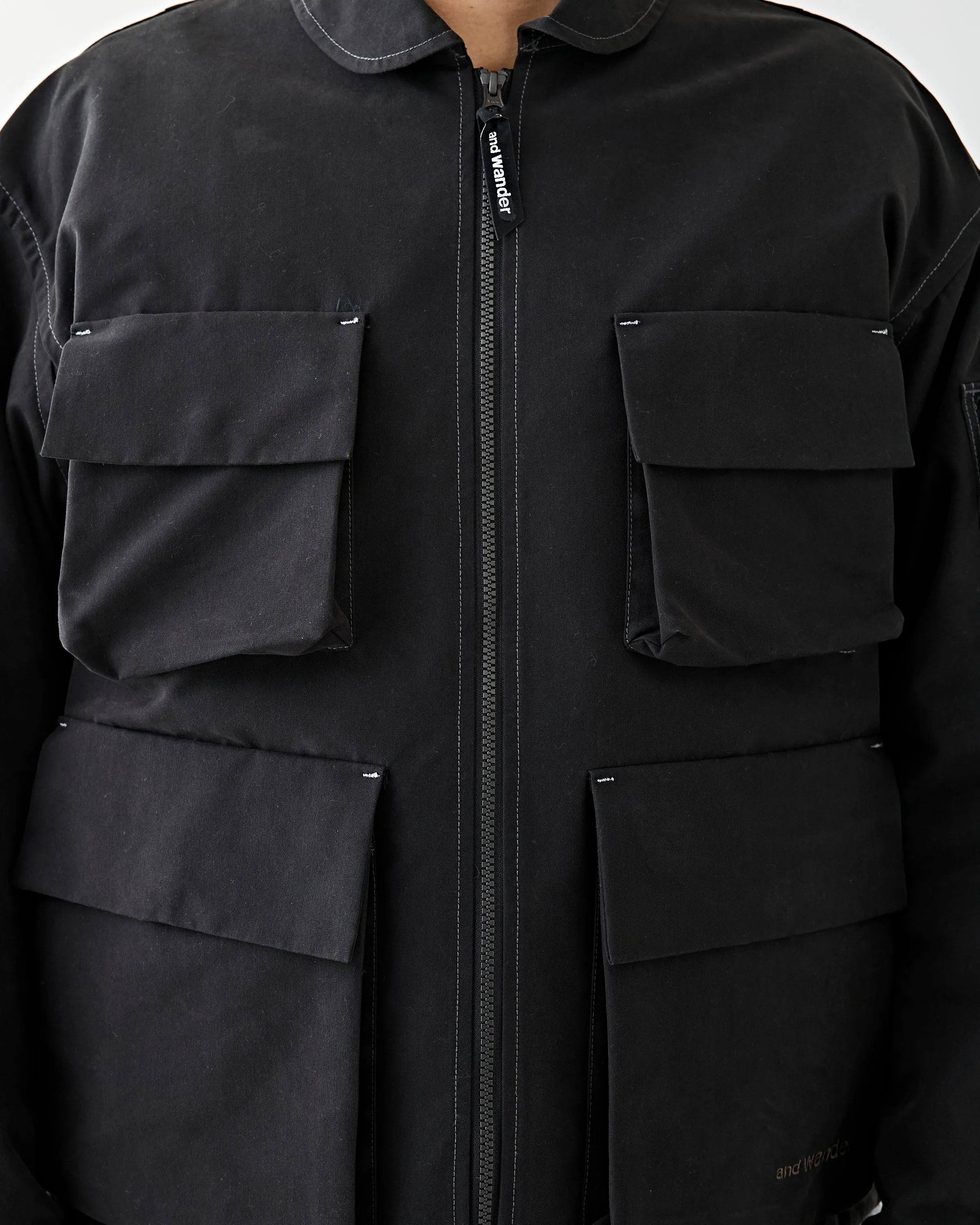 C/PE Twill Field Jacket Black