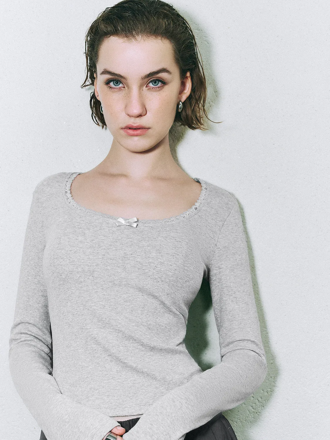 Crew Neck Skinny T-Shirts