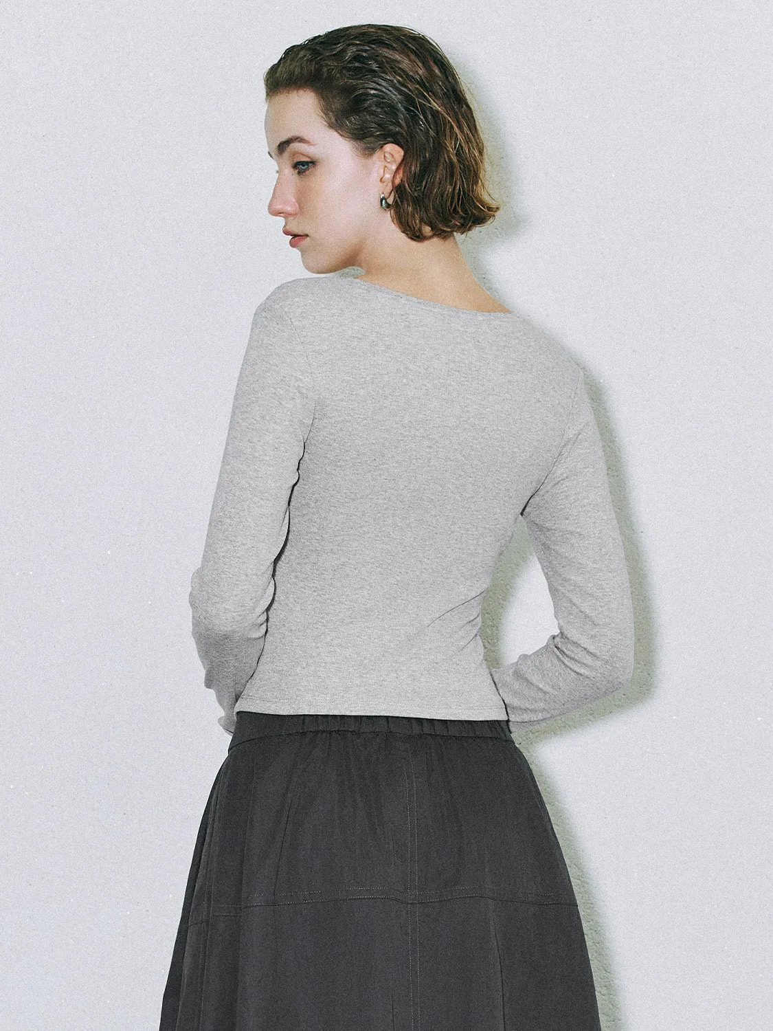 Crew Neck Skinny T-Shirts