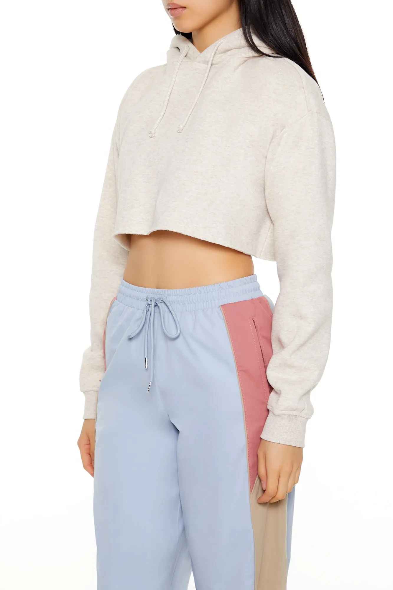 Cropped Athletic Top - Oatmeal