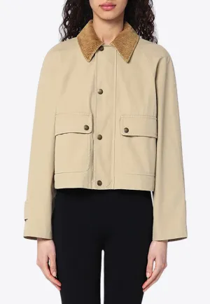 Cropped Buttoned Jacket