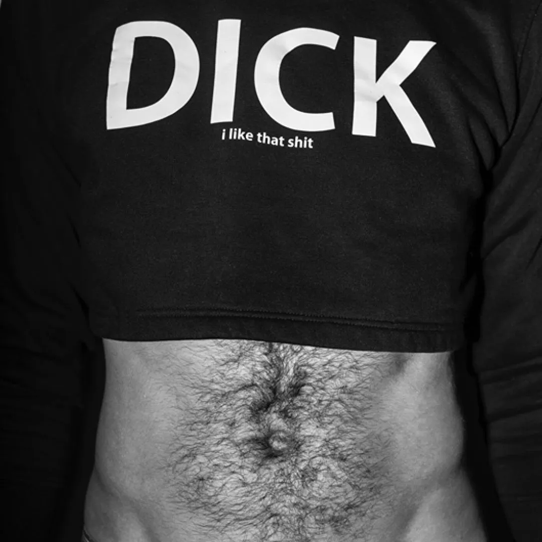 Cropped Sweatshirt, Dick, I Like That Shit