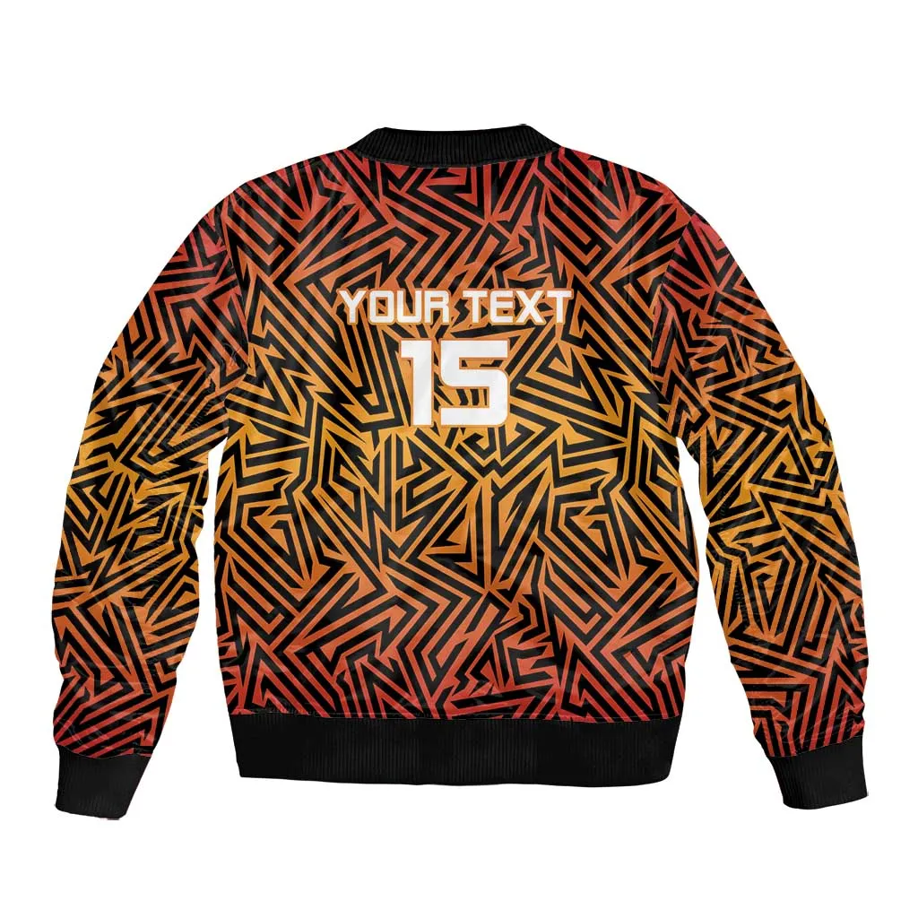 Custom Afro South Africa Cricket Bomber Jacket Eastern Cape - Go Sunrisers LT15