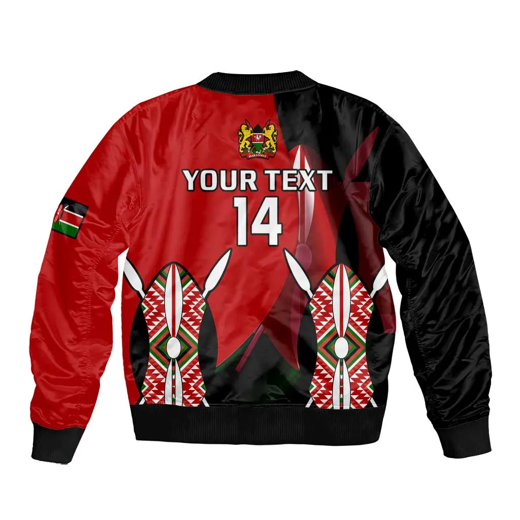 Custom Kenya Rugby Sevens Kenyan Sporty Version Bomber Jacket LT14