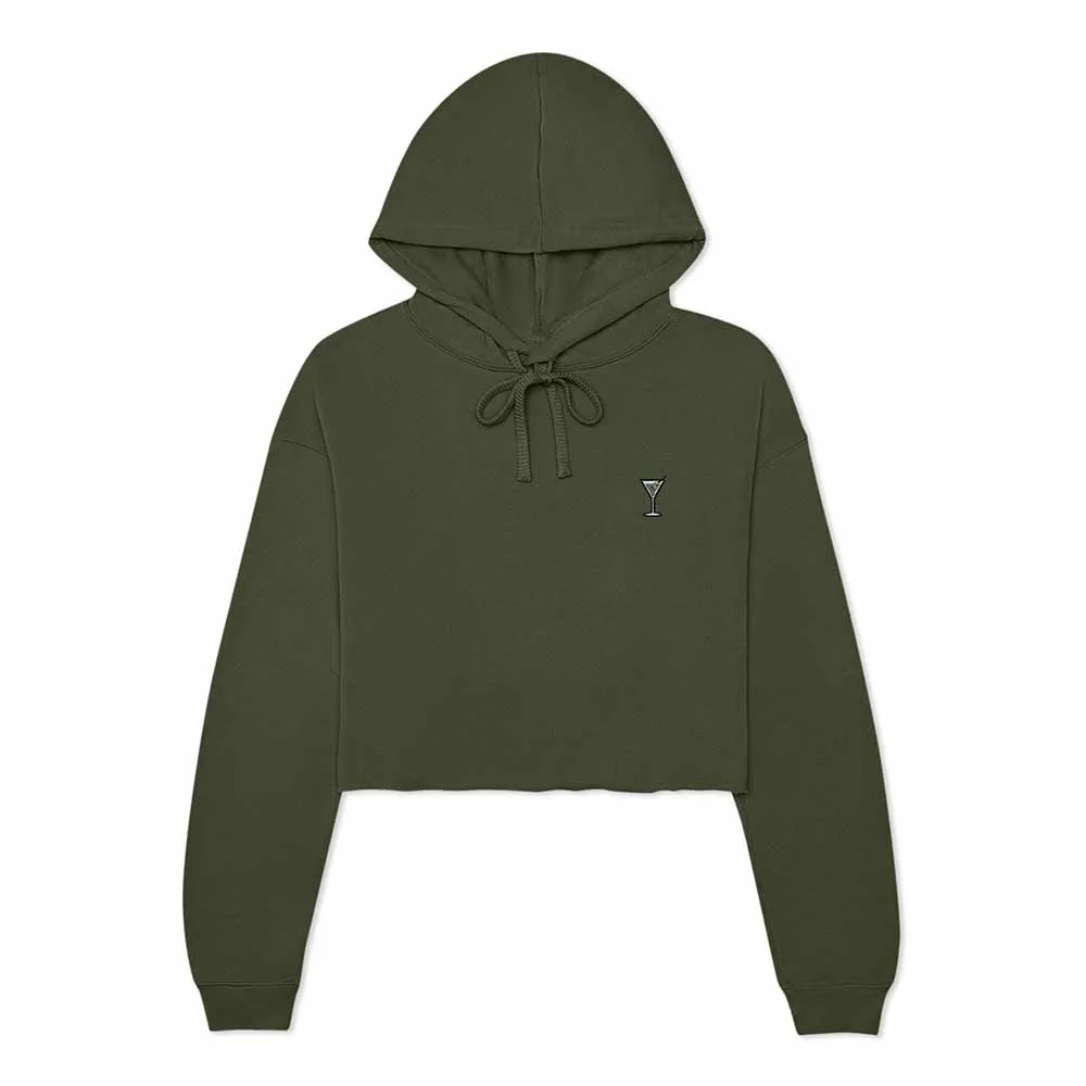 Dalix Martini Cropped Hoodie