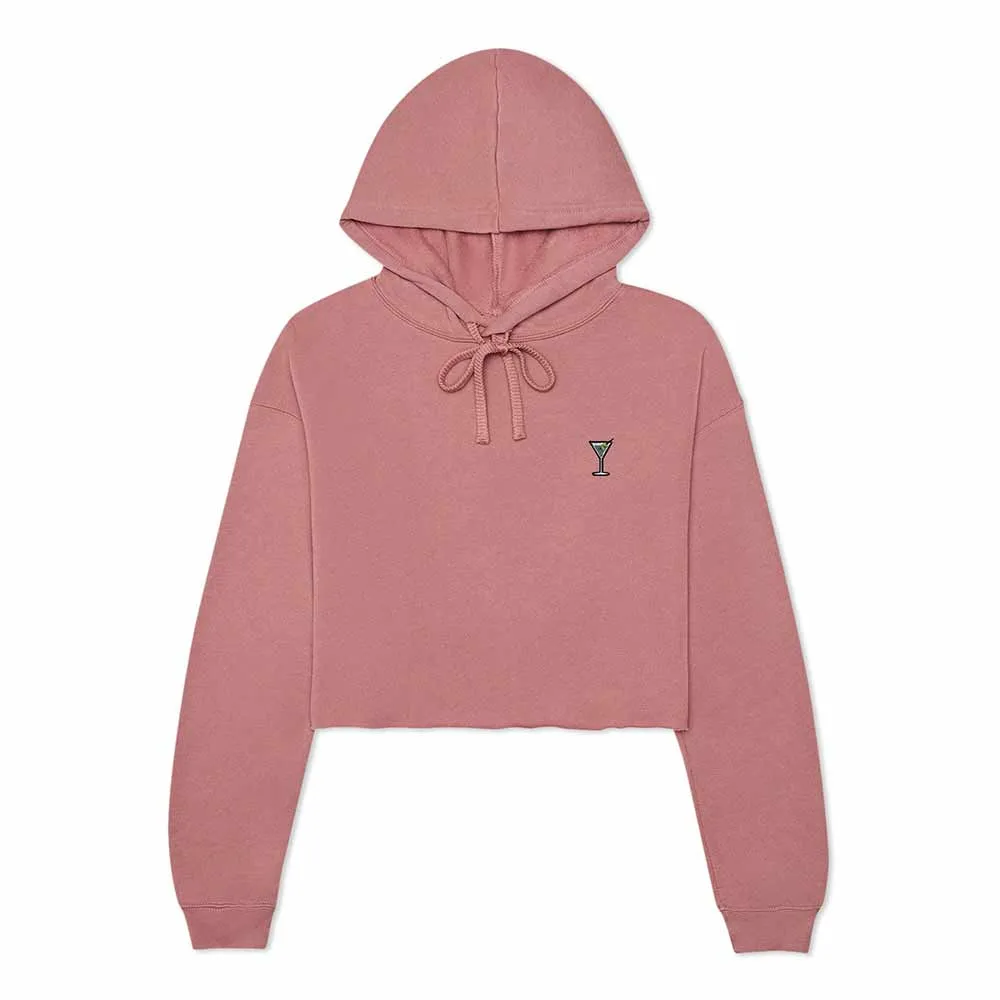 Dalix Martini Cropped Hoodie
