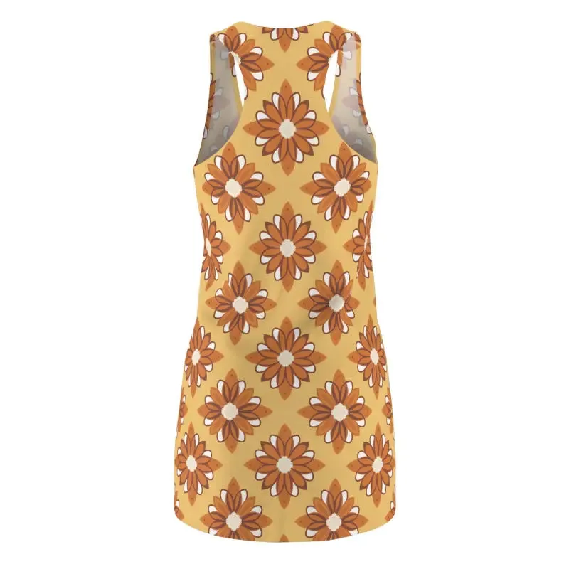 Dazzling Floral Racerback Dress with Unmatched Comfort