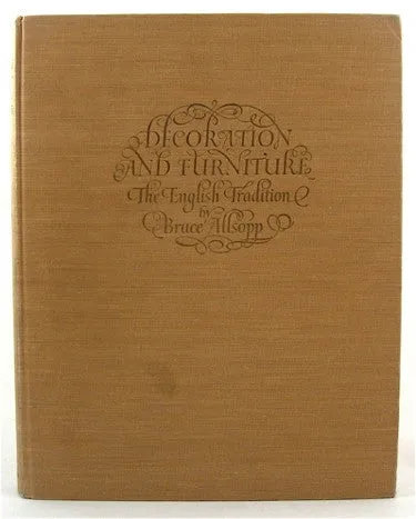 Decoration & Furniture  The English Tradition/ Principles of Modern Design