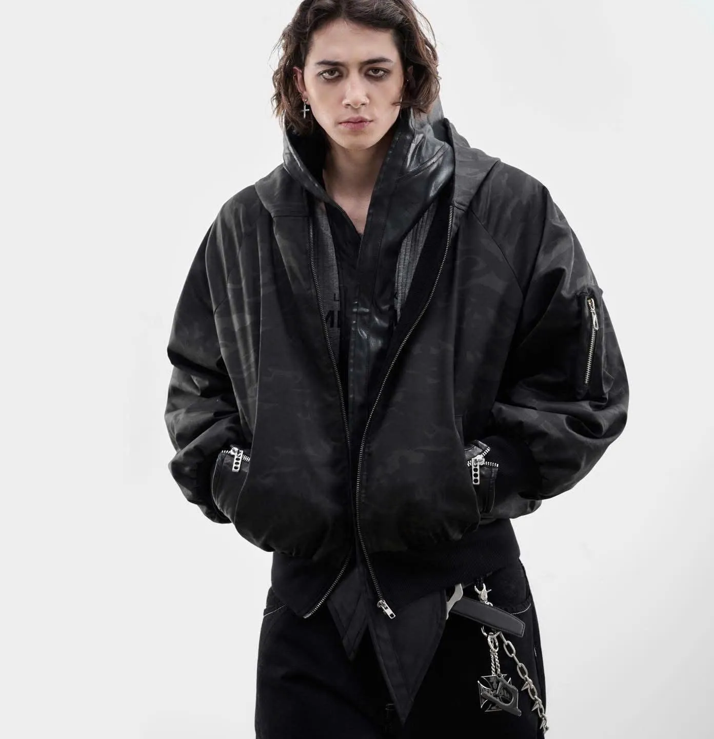 DIMOIR LF Hooded Reversible Bomber Jackets