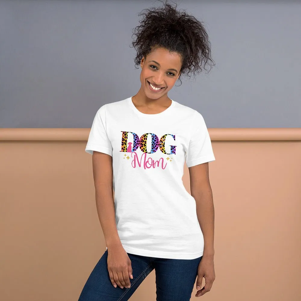 Dog Mom Leopard and Stars T-Shirt
