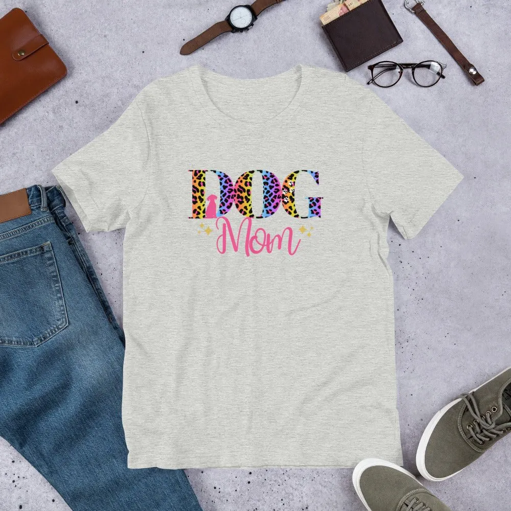 Dog Mom Leopard and Stars T-Shirt