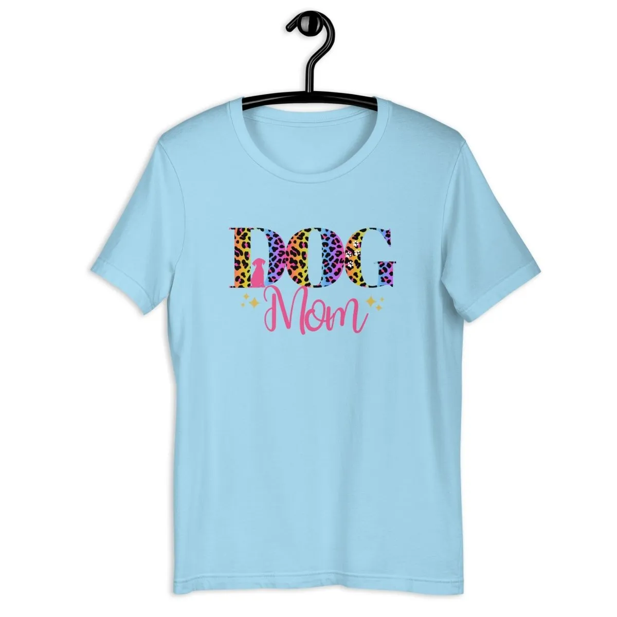 Dog Mom Leopard and Stars T-Shirt
