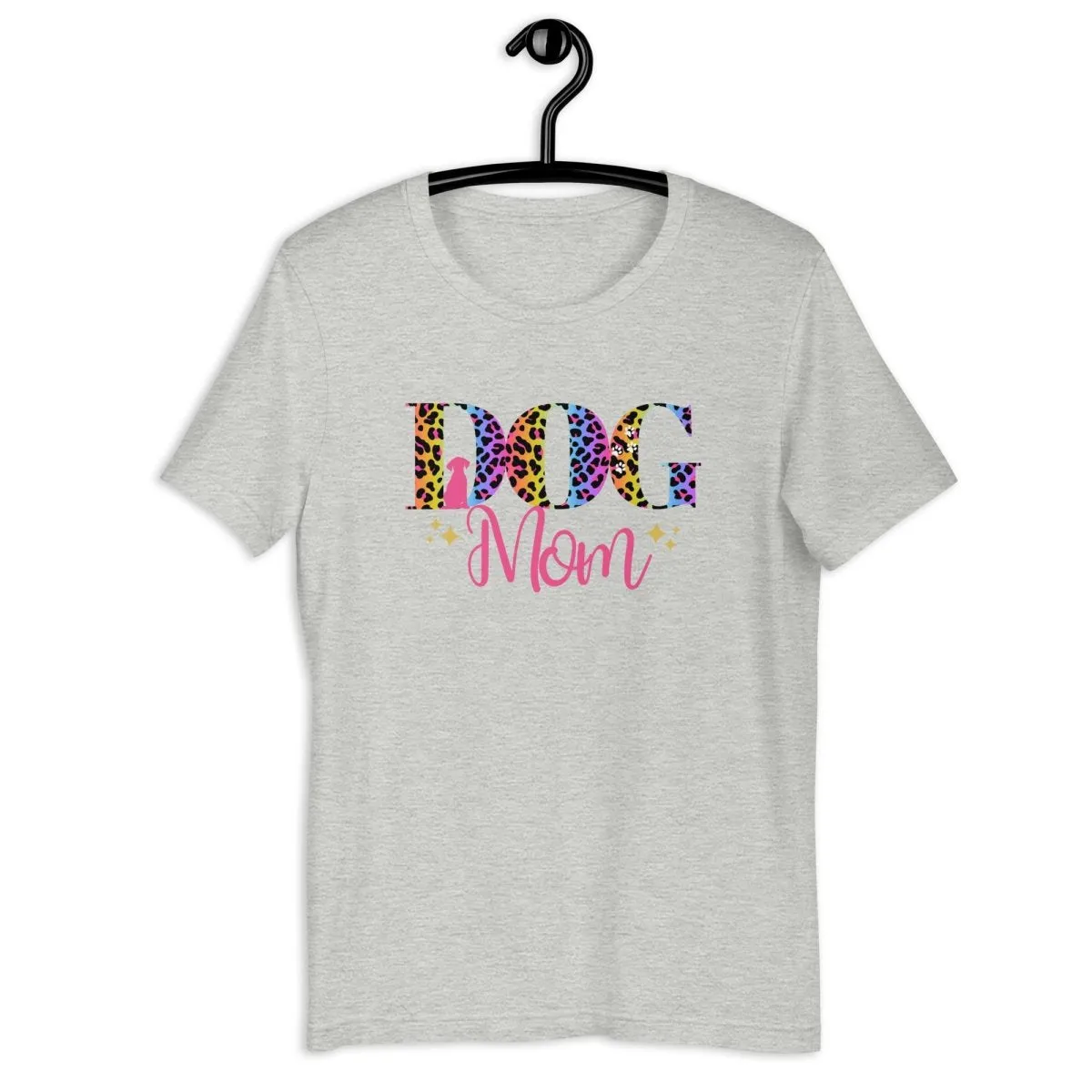 Dog Mom Leopard and Stars T-Shirt