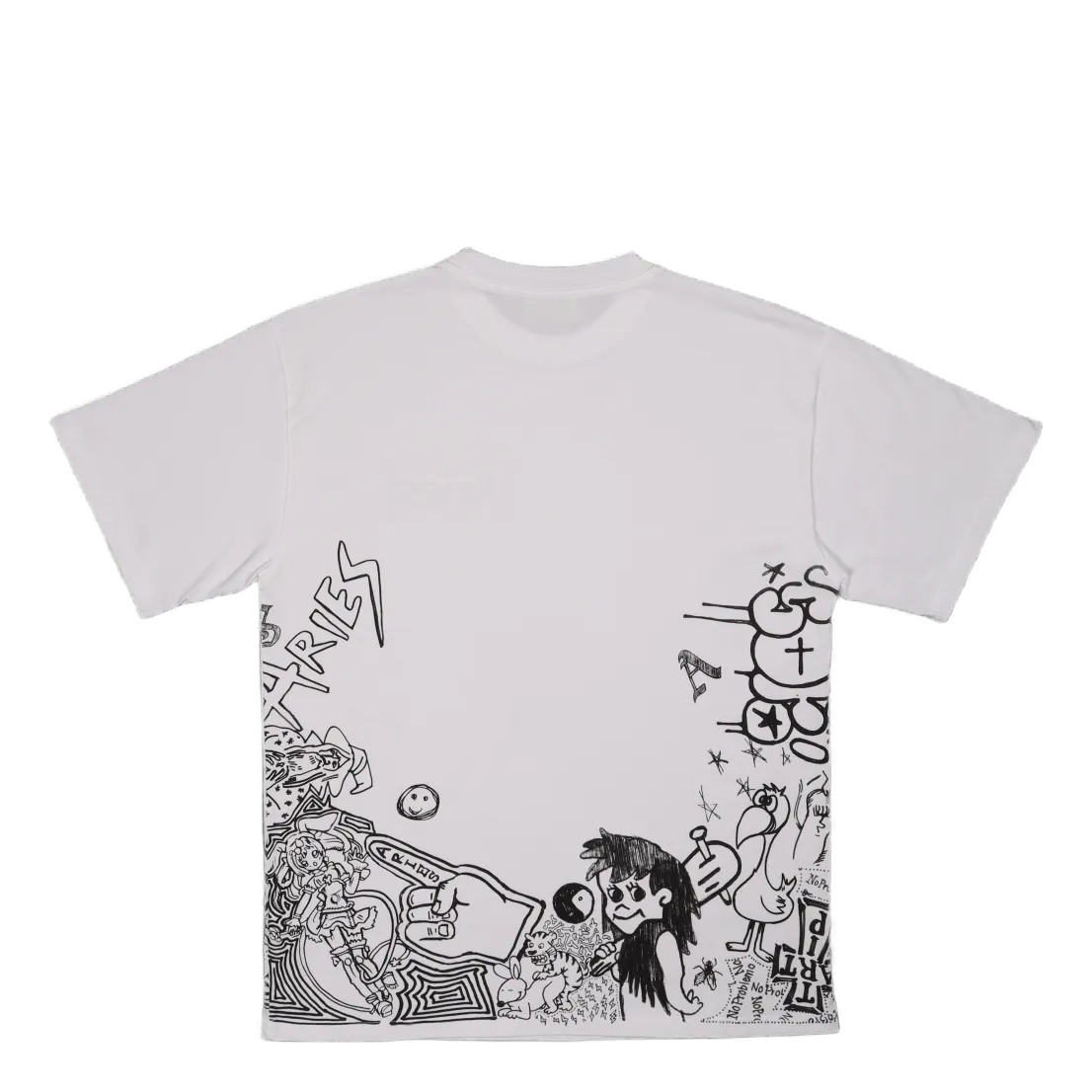 Doodle Ss Tee White