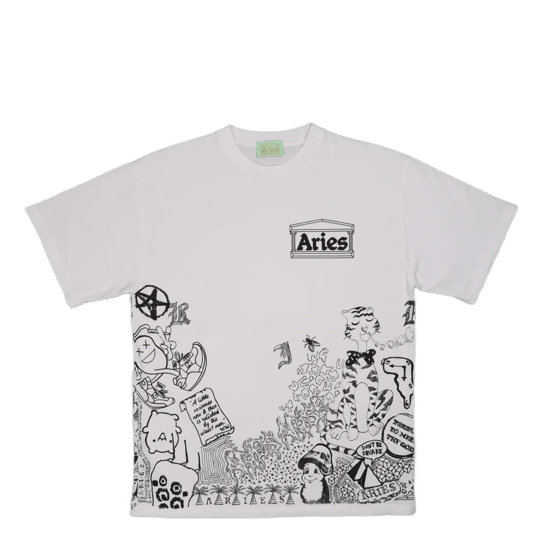 Doodle Ss Tee White