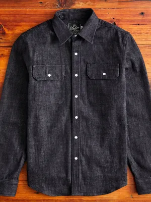 Drover Overshirt in Slate Denim