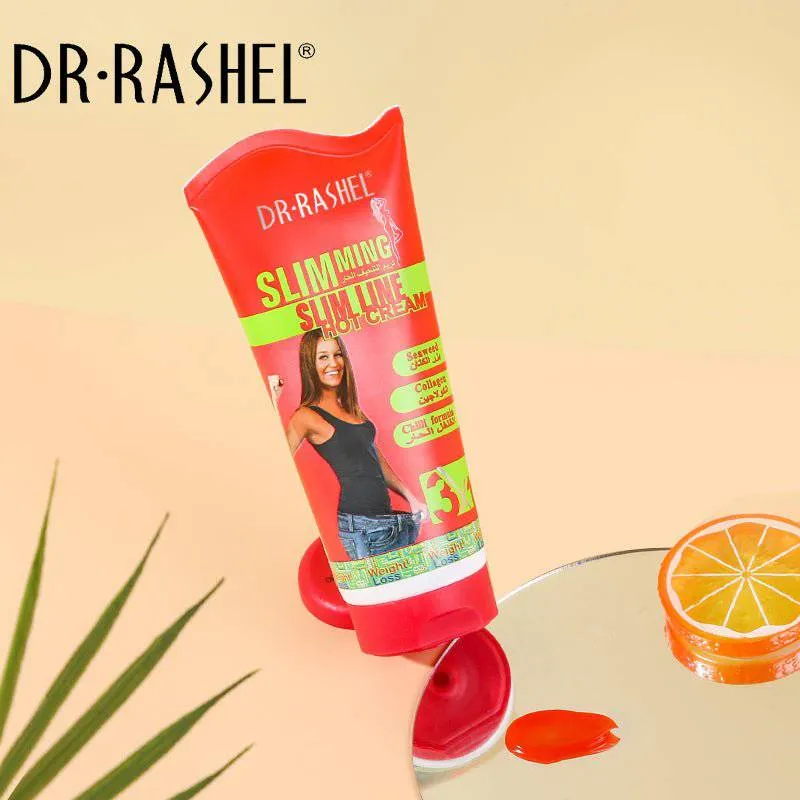 Dr.Rashel 3 in 1 Chili Slim Line Hot Cream with Seaweed Collagen & Chili Formula For Slim Fit - 150gms