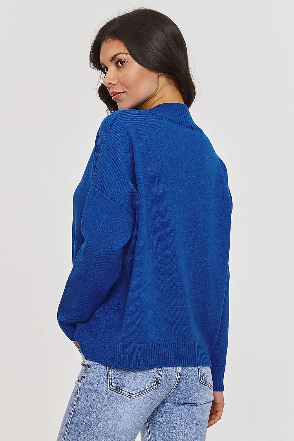 Elegant V-Neck Loose-Fit Sweater