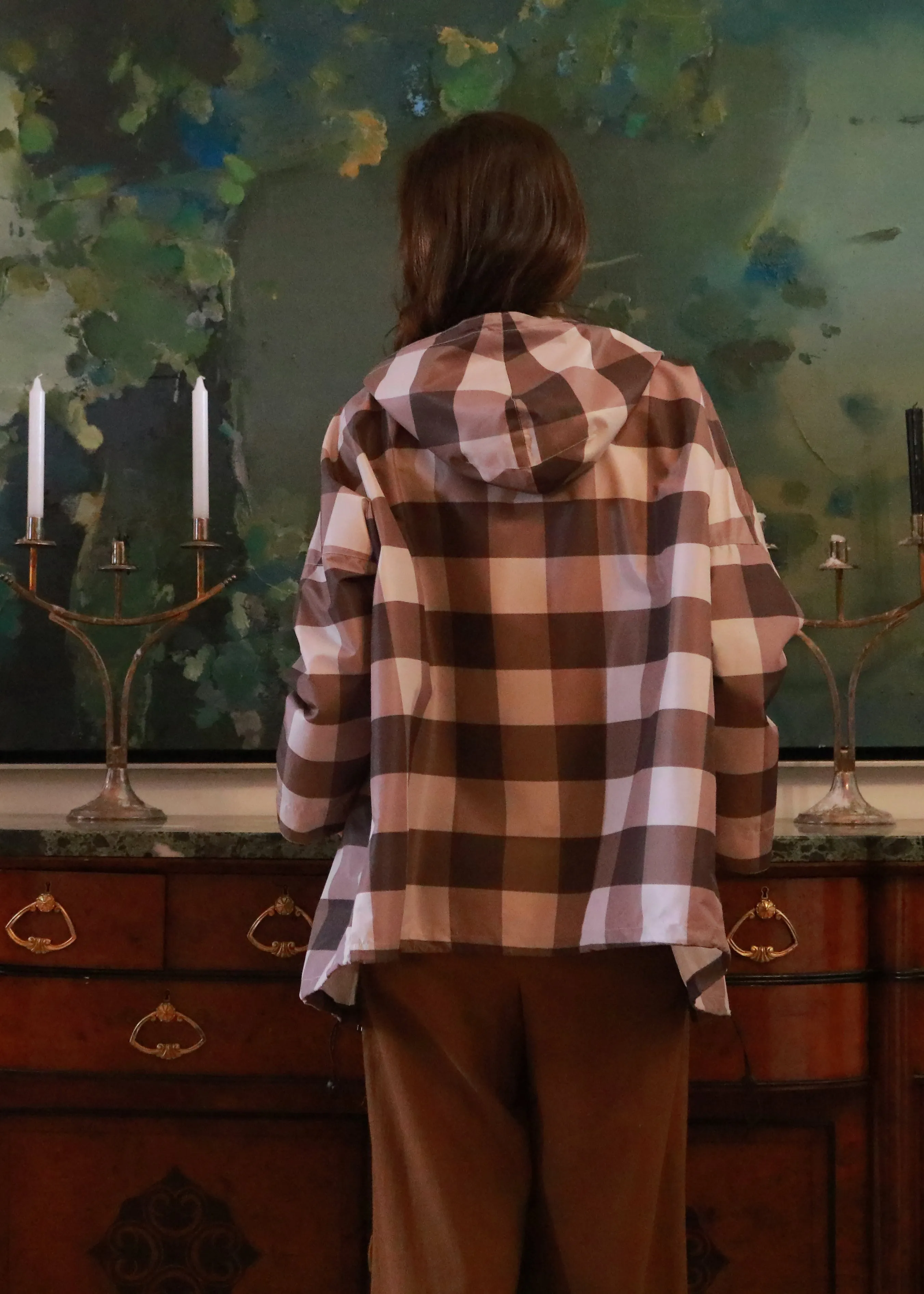 Elizabeth Raincoat - Brown Check