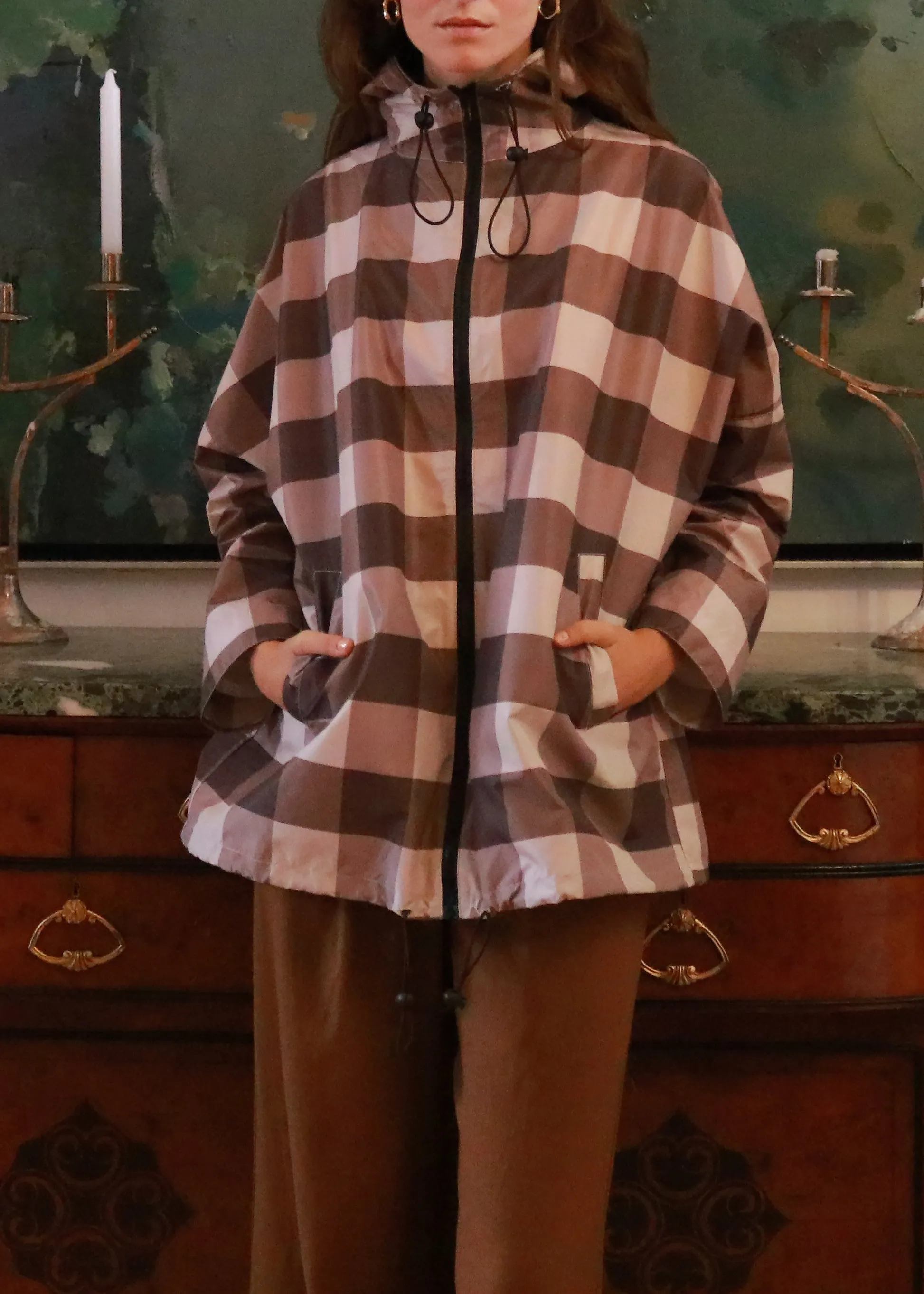 Elizabeth Raincoat - Brown Check