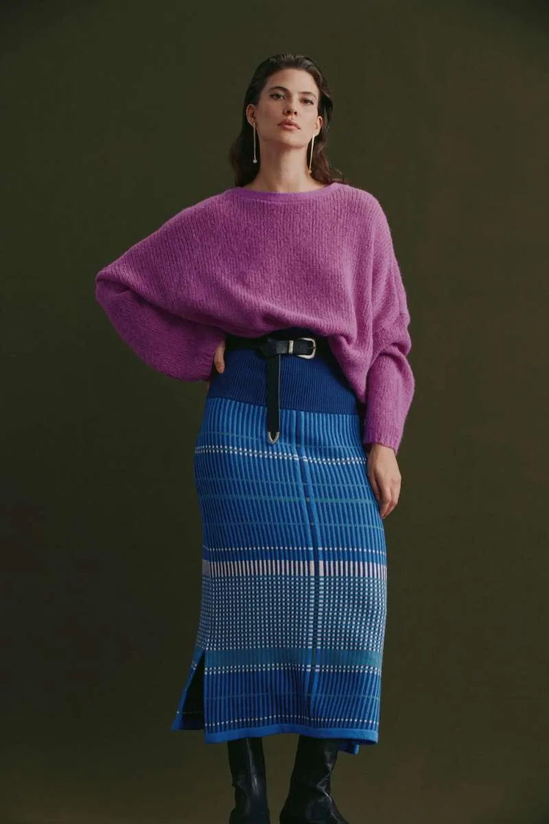 Elk the Label Agna Sweater in Pink Berry