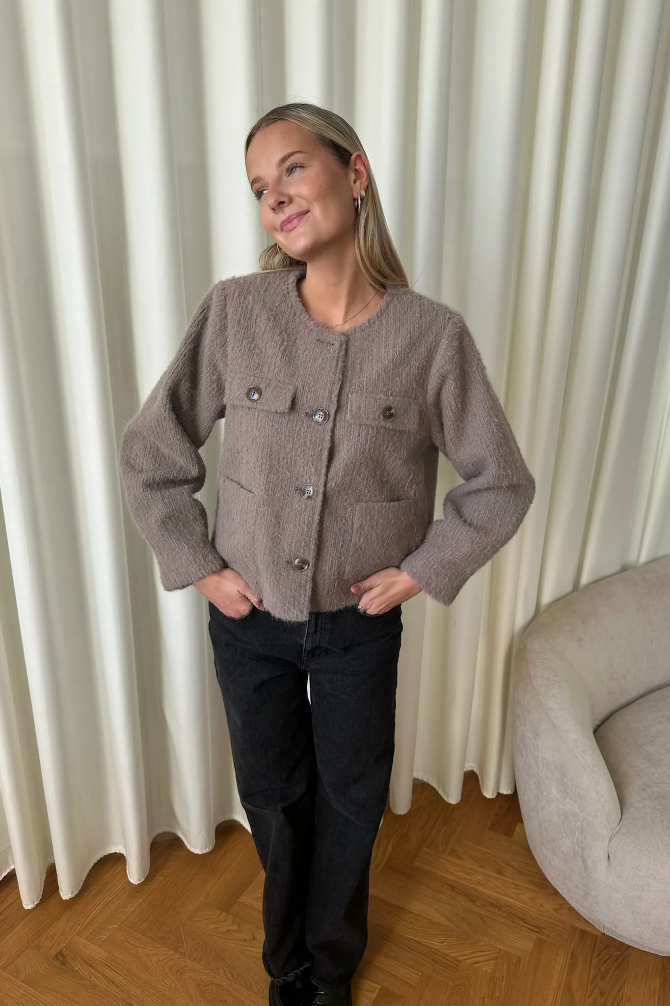 ElliIC Jakke - Mørkebrun