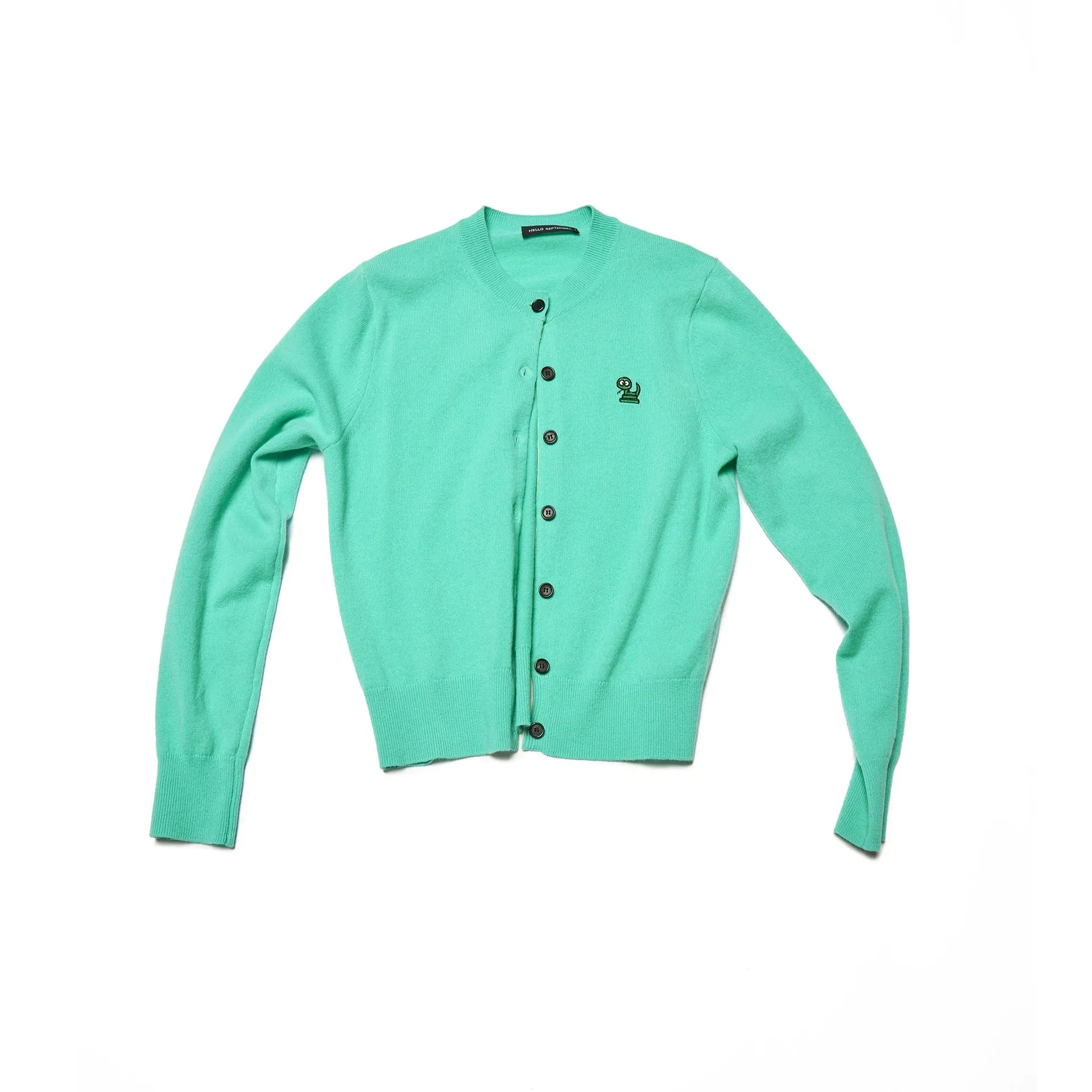 Embroidered Button-Up Cardigan