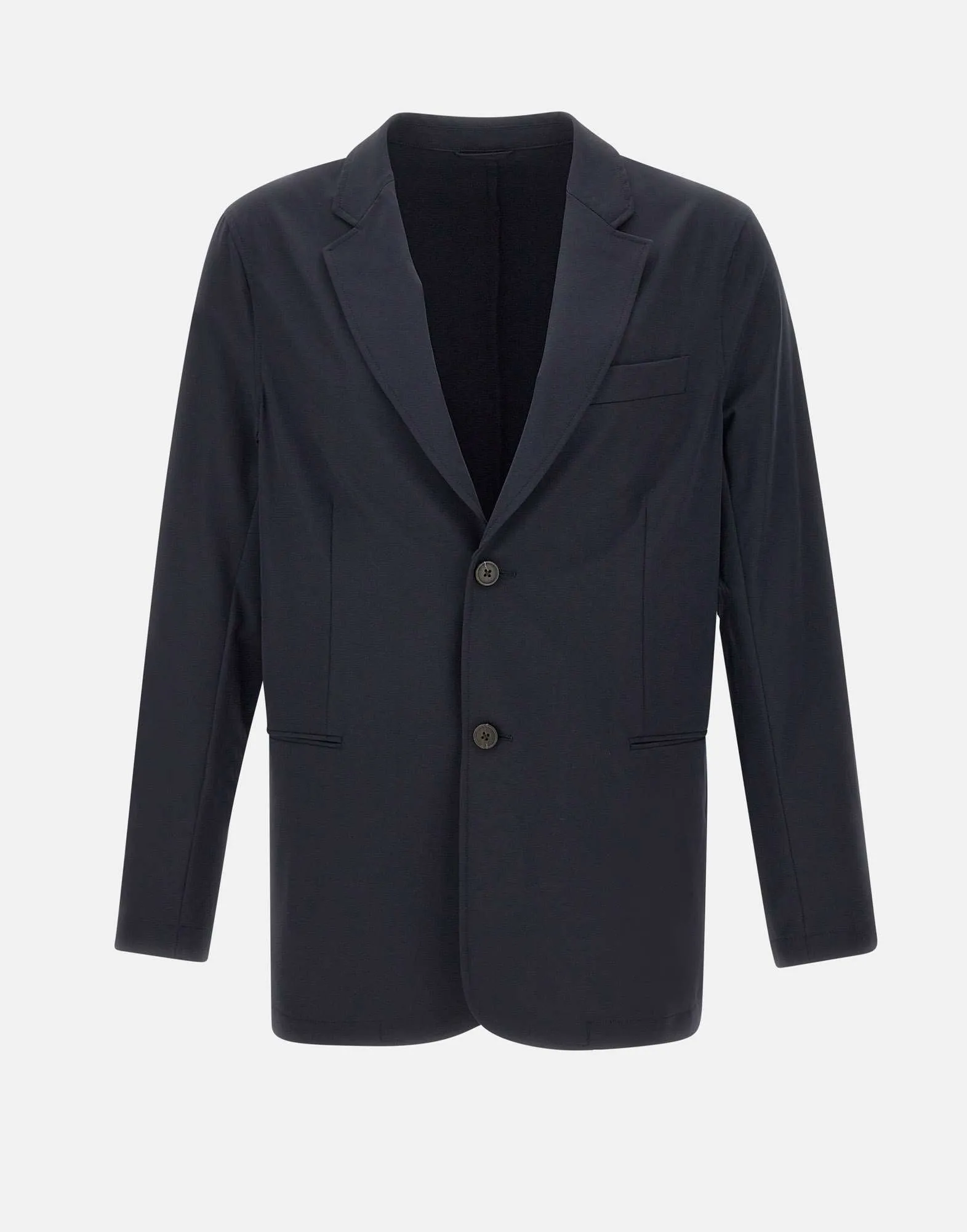 Emporio armani stretch crepe blazer i blått