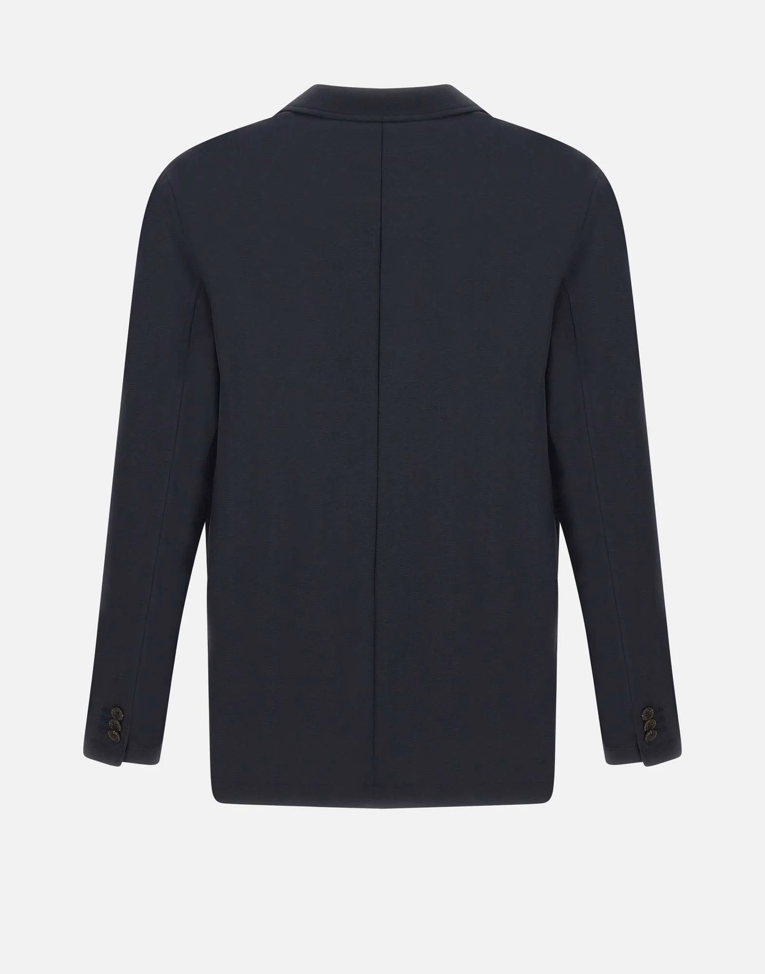 Emporio armani stretch crepe blazer i blått