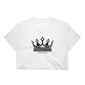 Entrepreneur Empire Women's Crop Top - White - Large Logo