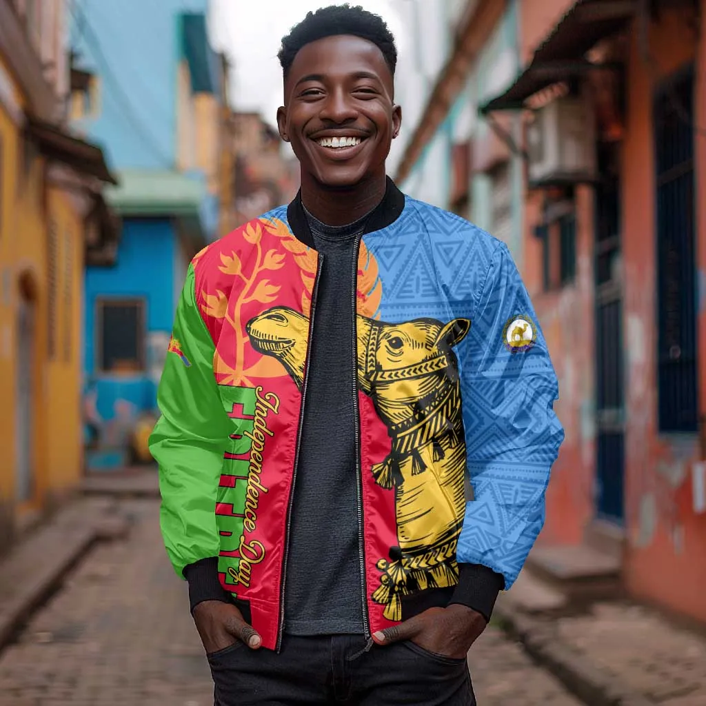 Eritrea Independence Day 2024 Bomber Jacket Eritrean Camel African Pattern LT01