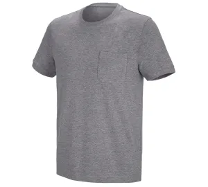 e.s. kratka majica cotton stretch z žepom