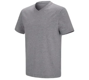 e.s. kratka majica cotton stretch z V-izrezom